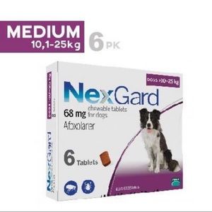 NexGard flea&tick treatment for dogs 6 mth supply